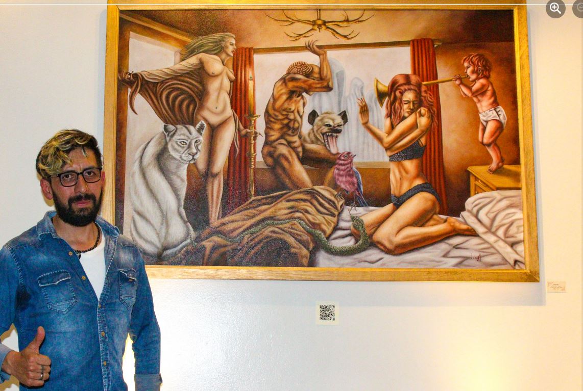 Presentan muestra pictórica “síndrome” del artista plástico Jose Hidalgo