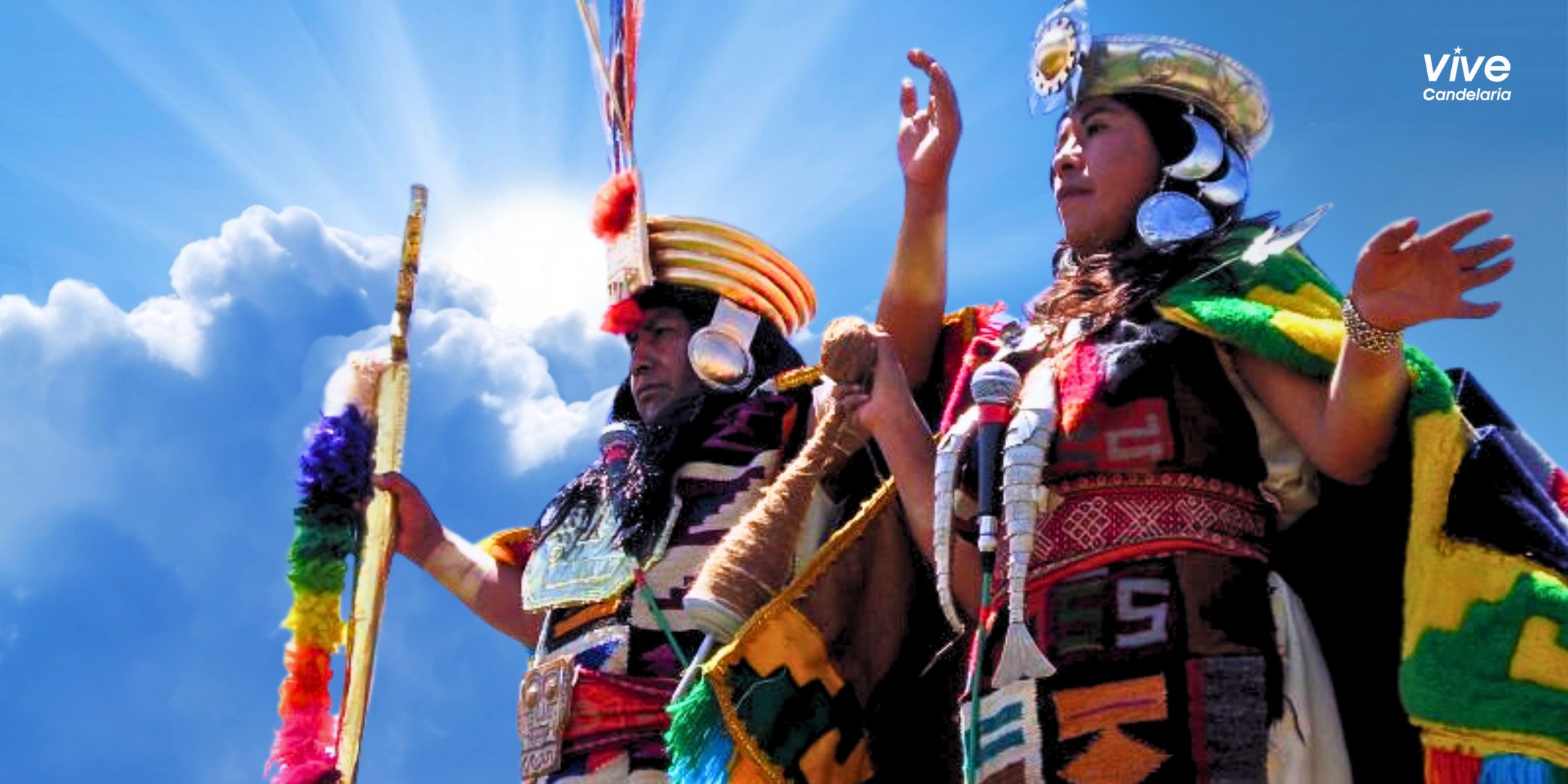 Escenificación de Manco Cápac y Mama Ocllo en el estadio San Carlos, Puno.