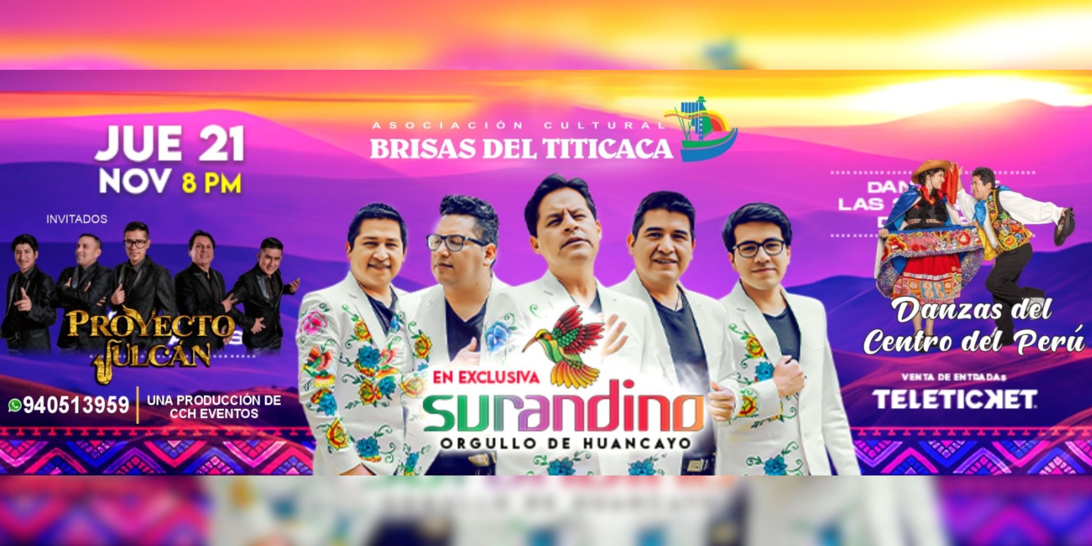 SURANDINO se presenta en Brisas del Titicaca en Lima como Orgullo Wanca