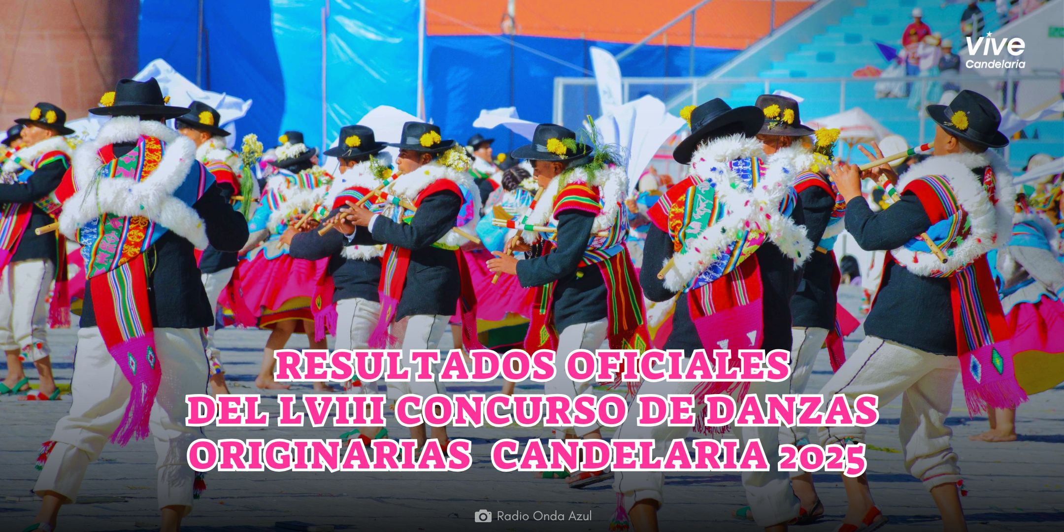 Tabla con los resultados del Concurso de Danzas Originarias 2025 en Puno.