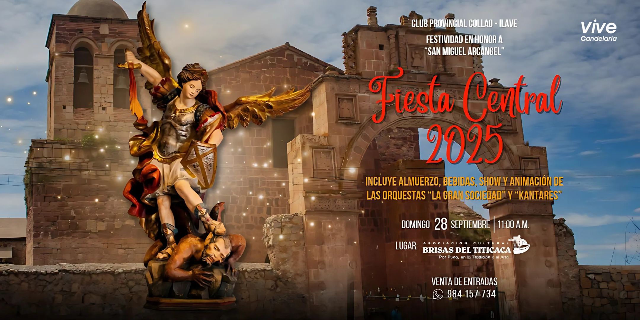 Fiesta Central 2025 en honor a San Miguel Arcángel reunirá a la comunidad puneña