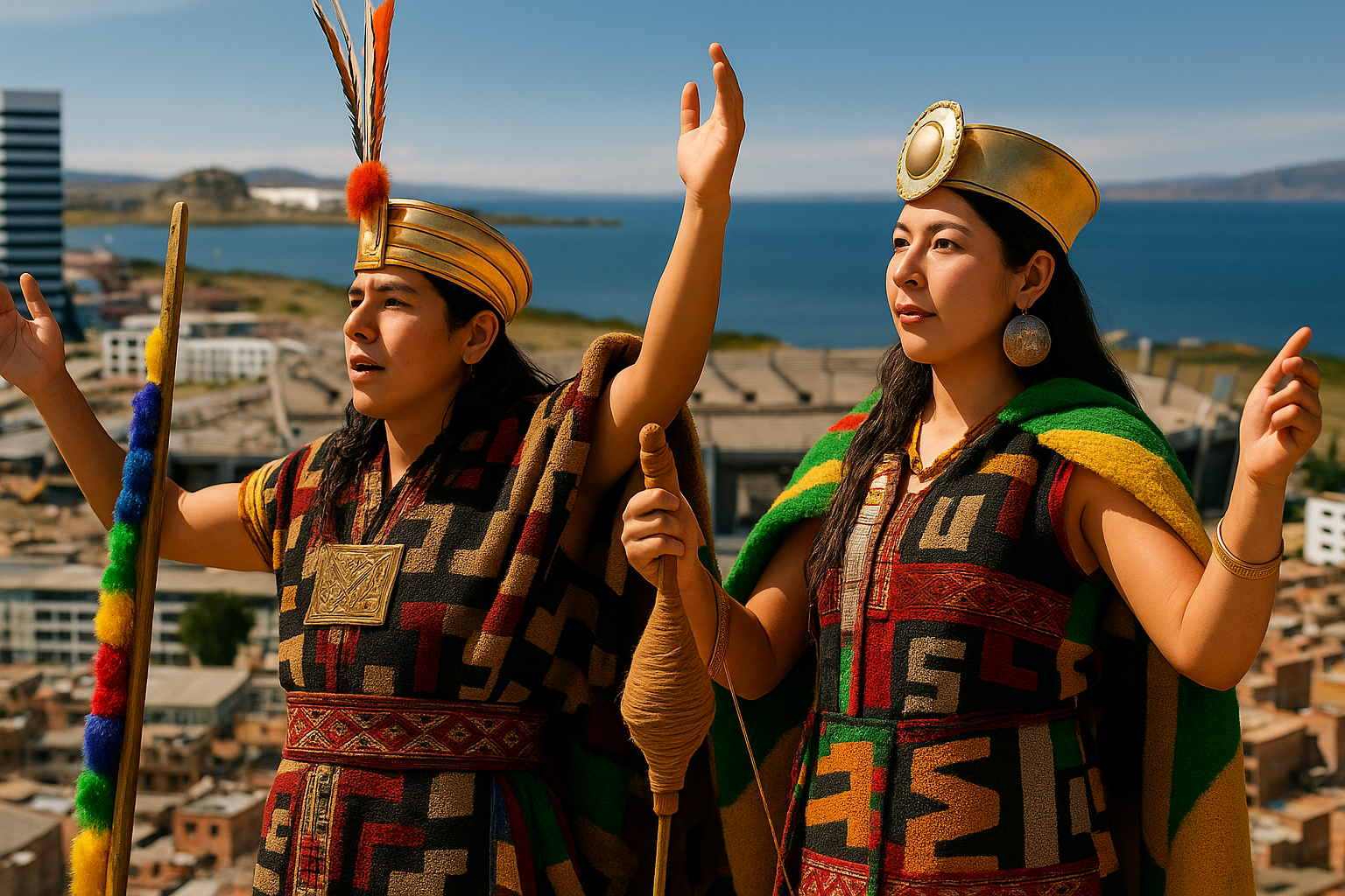 Escenificación de la Leyenda Viva de Manco Cápac y Mama Ocllo 2025 en Puno