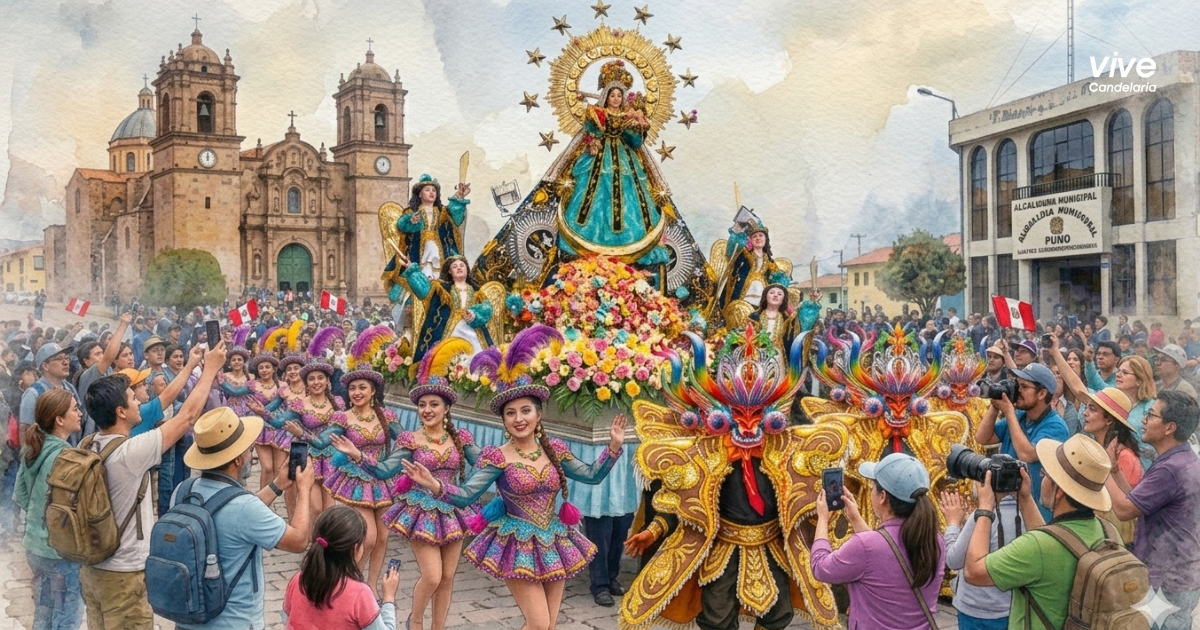Puno: Festividad de la Virgen de la Candelaria atrae casi 80% más visitantes, con fuerte presencia internacional