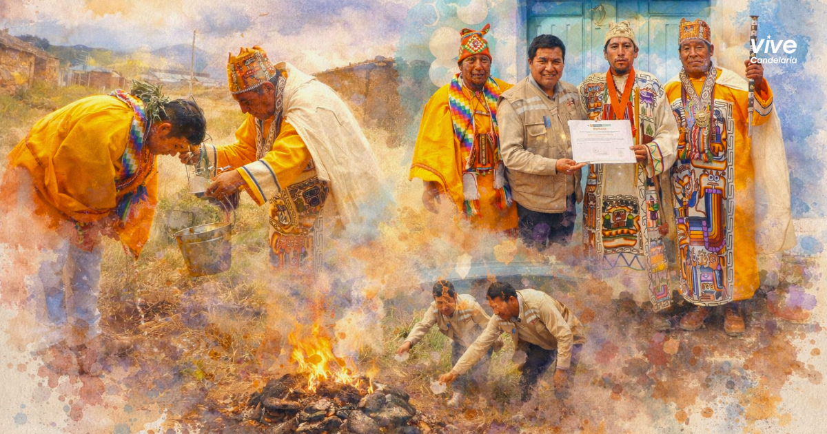 DDC Puno participa en ceremonia ancestral por el equilibrio con la Pachamama y la transmisión de saberes