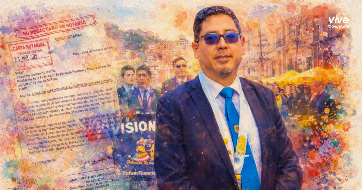 Renuncia en la Federación de Folklore de Puno: Vicepresidente Juan Larico deja el cargo en medio de tensiones internas