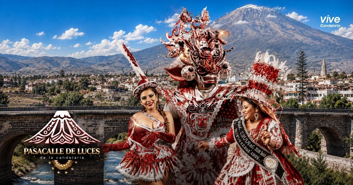 Orden de presentación del Pasacalle de Luces de la Candelaria 2026 en Arequipa