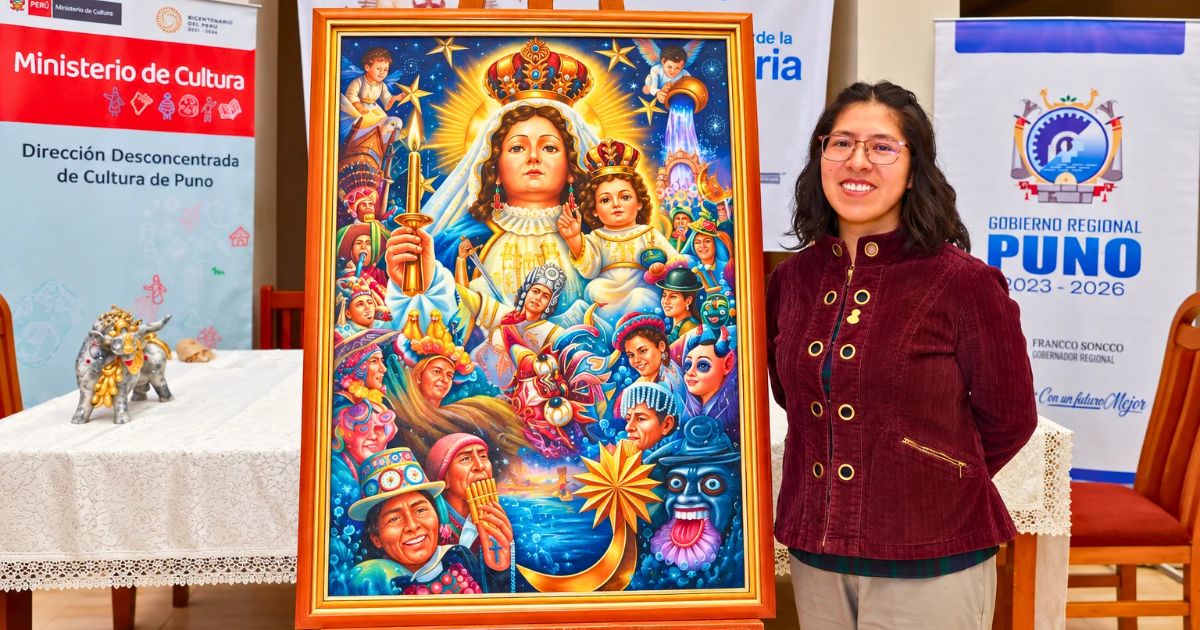 Candelaria 2027 ya tiene afiche oficial: Yadini Ochoa recibe el primer premio en Puno